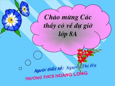 Bài giảng Toán Lớp 8 - Tiết 56: Hình hộp chữ nhật - Nguyễn Thị Hạ