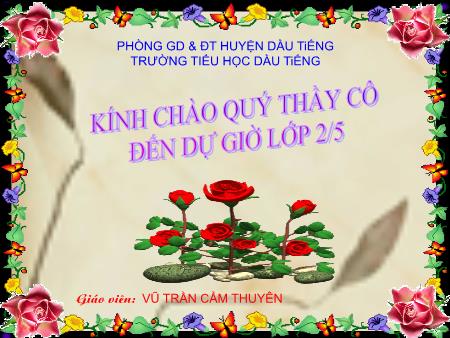 Bài giảng môn Tiếng việt Lớp 2 - Chính tả: Quà của Bố - Vũ Trần Cẩm Thuyên Bài giảng môn Tiếng việt Lớp 2 - Chính tả: Quà của Bố - Vũ Trần Cẩm Thuyên