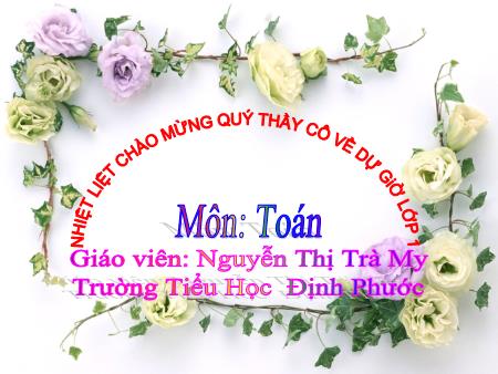 Bài giảng môn Toán - Bài: Luyện tập - Năm học 2019-2020 - Nguyễn Thị Trà My