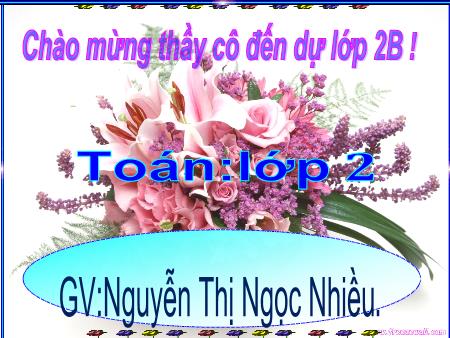 Bài giảng môn Toán Lớp 2 - Bài: Tìm số bị chia - Năm học 2015-2016 - Nguyễn Thị Ngọc Nhiều