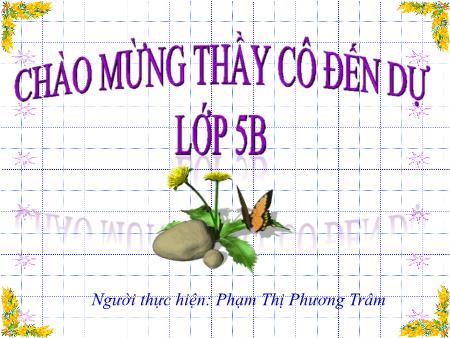Bài giảng môn Toán Lớp 5 - Bài: Chia số đo thời gian cho một số - Phạm Thị Phương Trâm