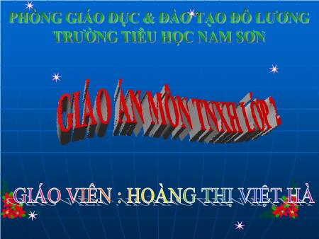 Bài giảng môn Tự nhiên xã hội Lớp 2 - Bài 13: Giữ sạch môi trường xung quanh - Hoàng Thị Việt Hà
