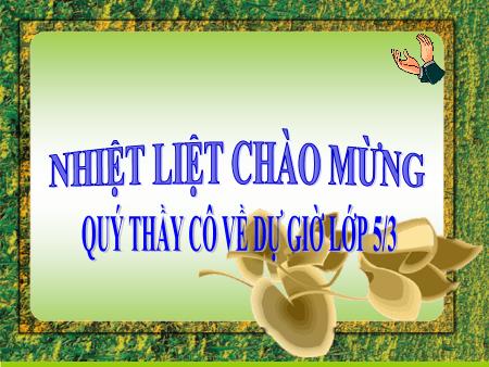 Bài giảng Tập đọc Lớp 5 - Tuần 11 - Bài: Chuyện một khu vườn nhỏ