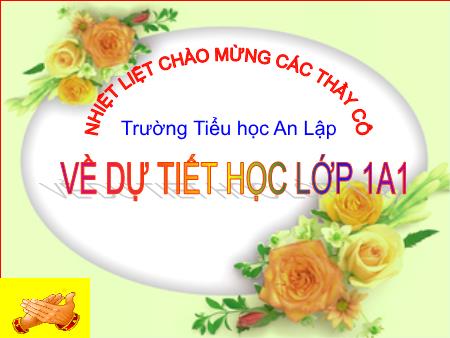 Bài giảng Tiếng việt Lớp 1 - Học vần: Iên - Yên
