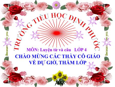 Bài giảng Tiếng việt Lớp 4 - Luyện từ và câu: Mở rộng vốn từ: Trung thực, tự trọng - Năm học 2019-2020