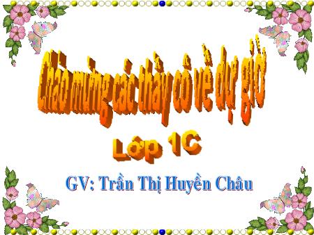 Bài giảng Toán Lớp 1 - Bài: Luyện tập - Trần Thị Huyền Châu