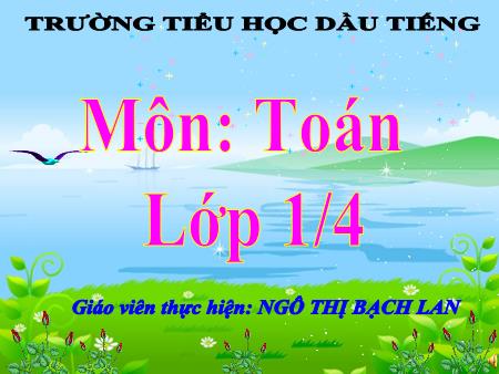 Bài giảng Toán Lớp 1 - Bài: Phép cộng trong phạm vi 5 - Ngô Thị Bạch Lan