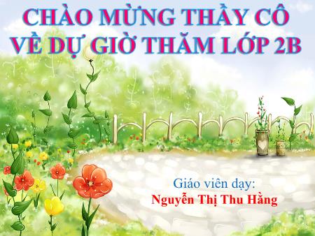 Bài giảng Toán Lớp 2 - Bài: 13 trừ đi một số. 13-5 - Lê Thị Tuyết Hoa