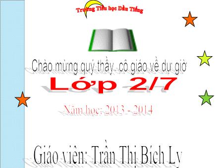 Bài giảng Toán Lớp 2 - Bài: 15, 16, 17, 18 trừ đi một số - Trần Thị Bích Ly