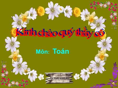 Bài giảng Toán Lớp 3 - Thực hành: Xem đồng hồ