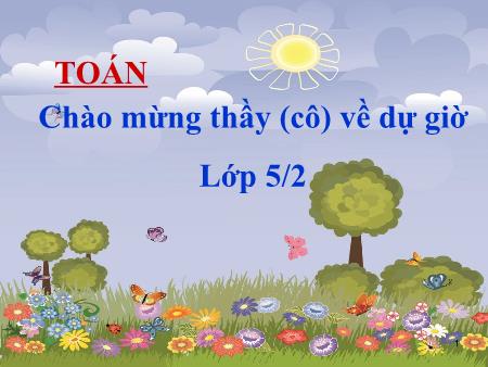 Bài giảng Toán Lớp 5 - Bài: Luyện tập - Năm học 2016-2017