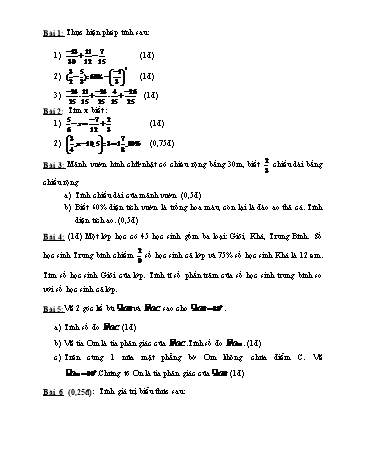 Đề tham khảo môn Toán - Đề số 2 (Có đáp án)