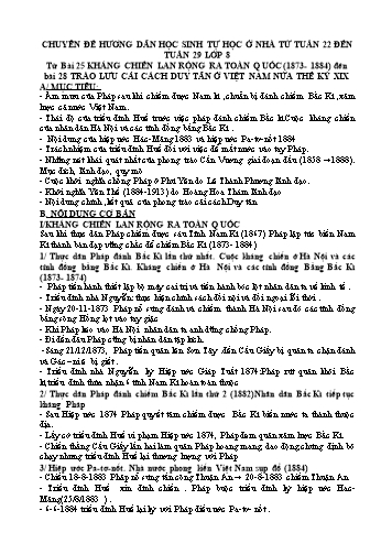 Giáo án môn Lịch sử Lớp 8 - Tuần 22-29 - Bài 22-28