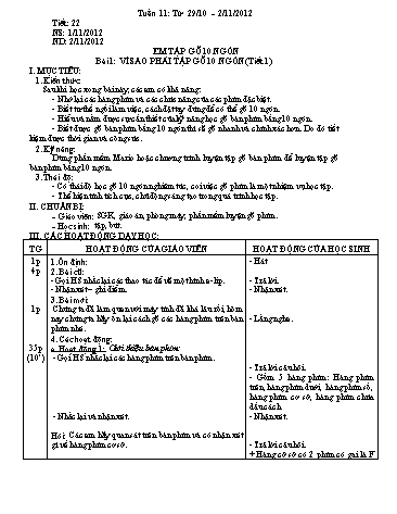 Giáo án môn Tin học Lớp 4 - Tuần 11
