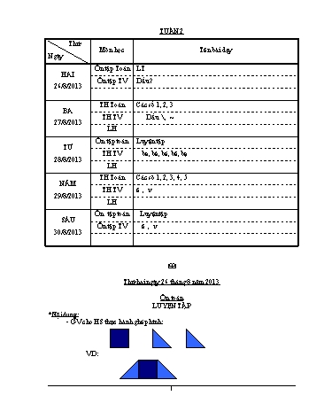 Giáo án Toán + Tiếng việt Khối lớp 1 - Tuần 2