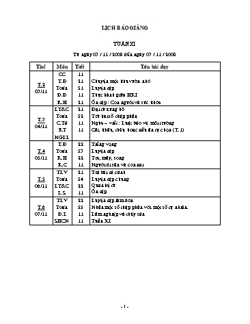 Giáo án tổng hợp các môn Khối lớp 5 - Tuần 11