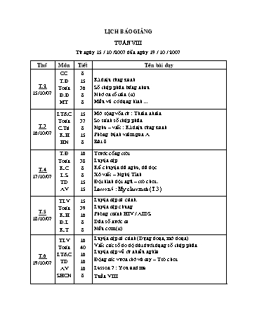 Giáo án tổng hợp các môn Khối lớp 5 - Tuần 8