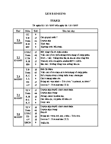 Giáo án tổng hợp các môn Khối lớp 5 - Tuần 9