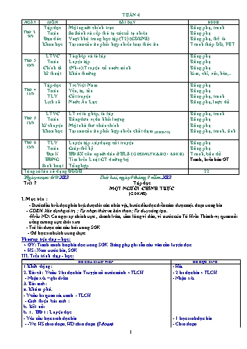 Giáo án tổng hợp các môn Lớp 4 - Tuần 4