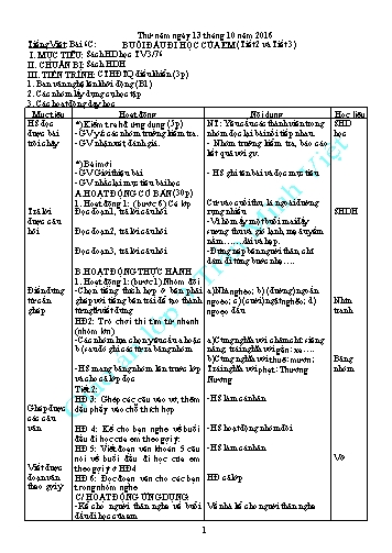 Giáo án tổng hợp các môn Lớp 6 - Năm học 2016-2017