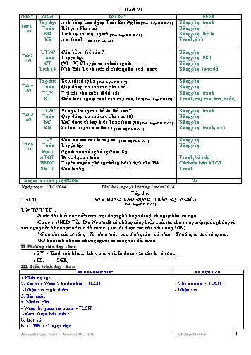 Giáo án tổng hợp Khối 4 - Tuần 21