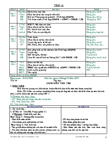 Giáo án tổng hợp Lớp 4 - Tuần 15